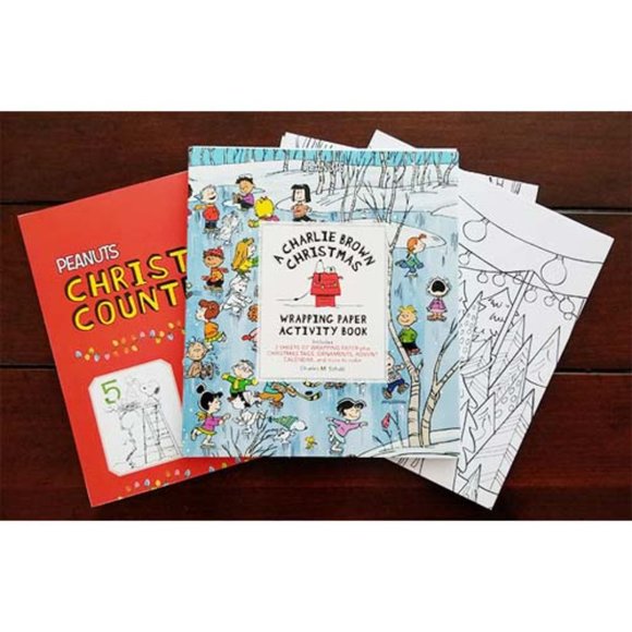 Peanuts Holiday Charlie Brown Christmas Wrapping Paper Activity